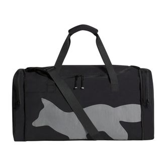 Maison Kitsuné Tassen, Heren, Zwart, ONE Size, Nylon, Nylon Weekendtas met reflecterend logo