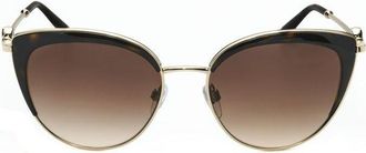 Bulgari Ladies Rose Gold Tone Cat Eye Sunglasses 0BV6133-278/13