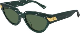 Bottega Veneta Ladies Green Cat Eye Sunglasses BV1035S 004