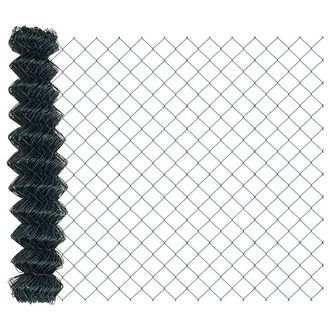 Berkfield Home Chain Link Fence Green 1x25 m Steel
