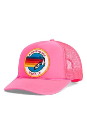 Aviator Nation Signature Trucker Hat in Neon Pink at Nordstrom