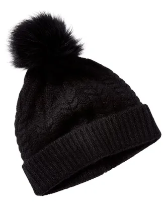 Sofiacashmere Sofiacashmere Cable Cashmere Hat