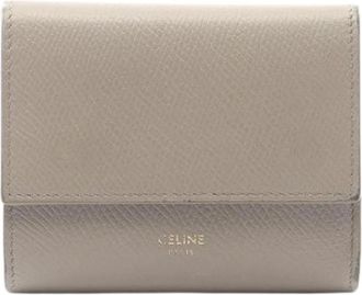 Celine Pre-owned Small Trifold Wallet - Dames - Vintage Accessoires - Beige - ONE Size - Leer - Vintage