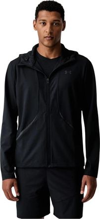 Under Armour Unstoppable Woven Hooded Jacket - Heren - Sportshirts - Zwart - M - Fitness