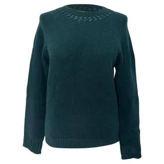 A.P.C. A. P.C. Janet Pullover in Green Wool