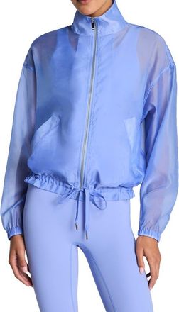 Spanx GM Sheer Full Zip Jacket in Hyacinth at Nordstrom, Size X-Small