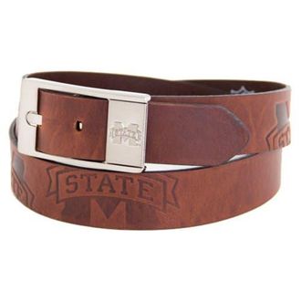 Eagles Wings Mississippi State Bulldogs Brandish Leather Belt - Brown at Nordstrom, Size 36
