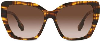 Burberry Sunglasses Tasmin tortoiseshell-check sunglasses - women - Acetate - 55 - Brown