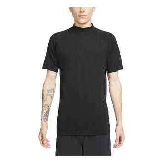 Nike Mens Nike x MMW Crossover Loose Solid Color Short Sleeve Black T-Shirt DD9437-010