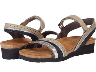 Naot Beverly Womens Shoes Black/Beige/Silver Leather Combo : EU 36 (US Womens 5) M