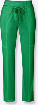 Casual Looks 7/8-Hose CASUAL LOOKS, Damen, Gr. 36, Normalgr&ouml;ssen, grasgr&uuml;n, 98% Baumwolle, 2% Elasthan, unifarben, 7/8-L&auml;nge, Hosen 7/8-Hose