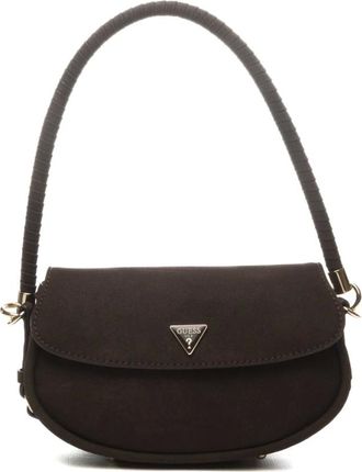 Guess Tassen, Dames, Bruin, ONE Size, Leer, Danya Flap Shoulder