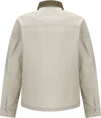 Belstaff Mens Jacket Ground With Velvet Collar Silver Birch Cotton