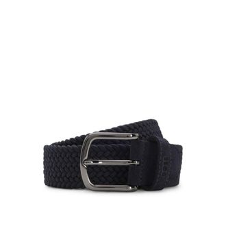 BOSS Woven belt with suede trims