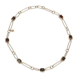 Max Mara Accessoires, Dames, Geel, ONE Size, Ketting met stenen