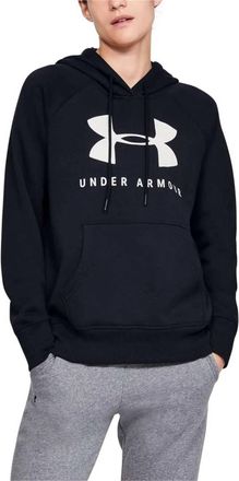 Under Armour Rival Fleece Sportstyle Graphic Hoodie In Black