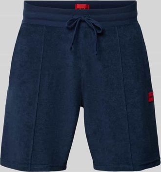 HUGO BOSS Regular Fit Sweatshorts aus Baumwoll-Mix Modell TERRANCE in Marine, Gr&ouml;&szlig;e XXL