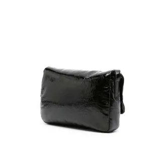 Palm Angels Soft Palm Bridge Logo Shoulder Bag Black >