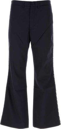 Wales Bonner Mens Midnight Blue Cotton Pant - Navy - Size EU 50 (Mens)