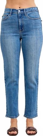 Judy Blue Blair Straight-Leg Jeans In Medium Wash