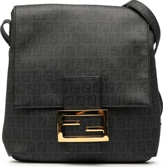 Fendi Pre-owned Shoulder Bags, female, Black, Size: ONE SIZE Pre-owned Baguette Shoulder Bag