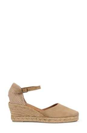 Penelope Chilvers Ankle Strap Espadrille Platform Wedge Pump in Sand at Nordstrom, Size 9Us