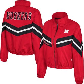Colosseum Womens Colosseum Scarlet Nebraska Huskers Thin Ice Full-Zip Windbreaker at Nordstrom, Size Medium
