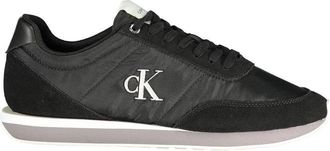 Calvin Klein Zwarte Polyester Heren Sneaker - Heren - Sneakers - Zwart - 40 EU - Polyester - Schoenen