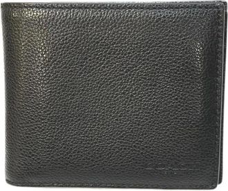 Coach Pre-owned Wallets, male, Black, Size: ONE SIZE Pre-owned Leather Bifold Wallet
