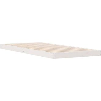 vidaXL Struttura letto a terra Bianco 80 x 210 cm - Vidaxl