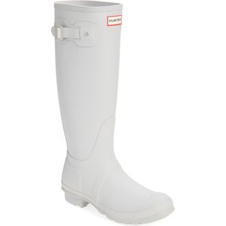 Hunter Original Tall Waterproof Rain Boot in Light Gray at Nordstrom, Size 11