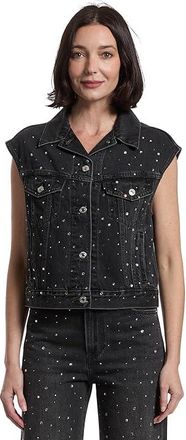 Levi's Shrunken 90s Vest Womens Coat Dazzle Me Smoke Vest : XS, Cotton/Linen