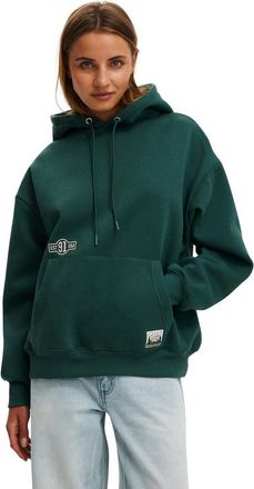 Cotton On Womens Premium Oversized Graphic Hoodie in Alpine Forest Treetop Green at Nordstrom, Size Medium