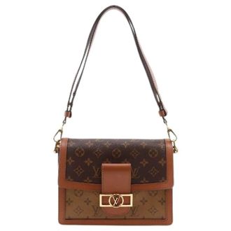 Louis Vuitton Pre-owned Dauphine MM Monogram Reverse Shoulder Bag - unisex - Louis Vuitton Vintage - Vintage Shoulder Bags - Brown - ONE SIZE - Pre-owned