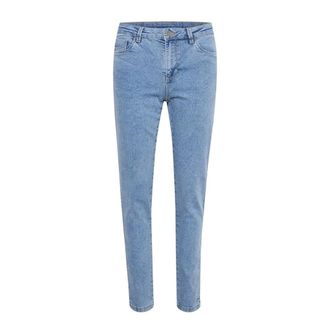 Kaffe Lichtblauwe Gewassen Denim Jeans - Dames - Jeans - Blauw - Maat: S Denim