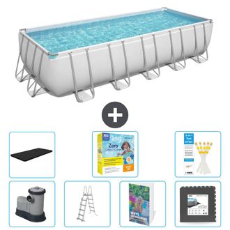 Bestway Piscina Bestway Power Steel Rectangular - 640x274x132 Cm - 8-piezas S607