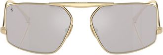 Ferrari mirrored sunglasses - unisex - Metal - 63 - Gold