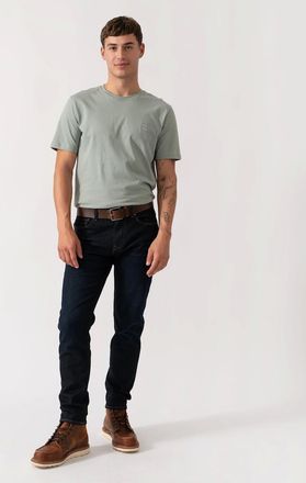 HUGO BOSS Mens BOSS Orange Tales Mens Cotton-Jersey T-shirt With Logo Patch - Open Green 351 - Tan - Size: 40