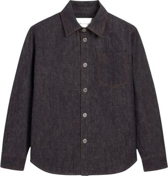 Ami Heren, Overhemden, Blauw, Maat: XL Denim