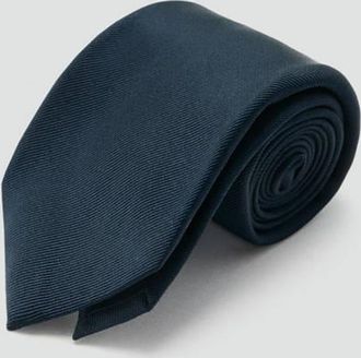 Mango Cravatta 100% seta navy - Uomo - Taglia unica - MANGO MAN