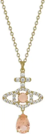 Vivienne Westwood Olympia Pendant Necklace - female - Vivienne Westwood - Necklaces - Yellow - ONE SIZE - Accessories