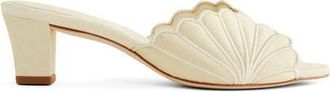 Reformation Waldena Slide Sandal in Cream Puff Taffeta at Nordstrom, Size 8.5