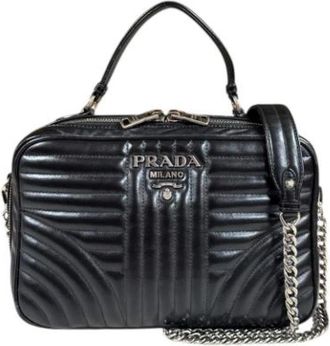 Prada Pre-owned Handbags, female, Black, Size: ONE SIZE Pre-owned Vintage Handbag