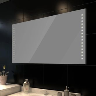 vidaXL Espejo De Pared Con Luces Led 100x60 Cm Vidaxl