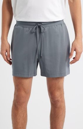 Daniel Buchler Stretch Cotton & Modal Blend Drawstring Pajama Shorts in Ocean at Nordstrom, Size Xx-Large
