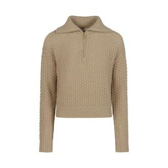 Max Mara Turtlenecks, female, Beige, Size: M Tequila Crop Sweater