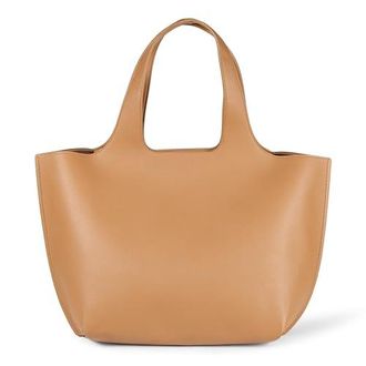 Sac Cabas Oversize Femme Essentials - Grand Format, Fermeture Magnétique, Poche Intérieure - Similicuir Ou Raphia, Porté épaule/main - 6