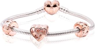 Pandora Intertwined Love Hearts Bracelet Gift Set