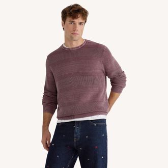 Nautica Mens Stonewashed Crewneck Sweater