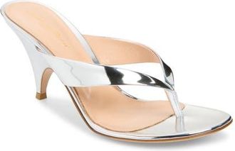 Gianvito Rossi Sofia Slide Sandal in Silver at Nordstrom, Size 10.5Us